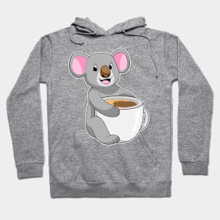 Koala with Coffee Cup Hoodie